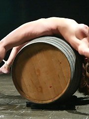 Bound over barrels Christina Carter makes every man hard